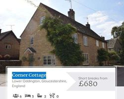 Corner cottage holiday rental in Lower Oddington